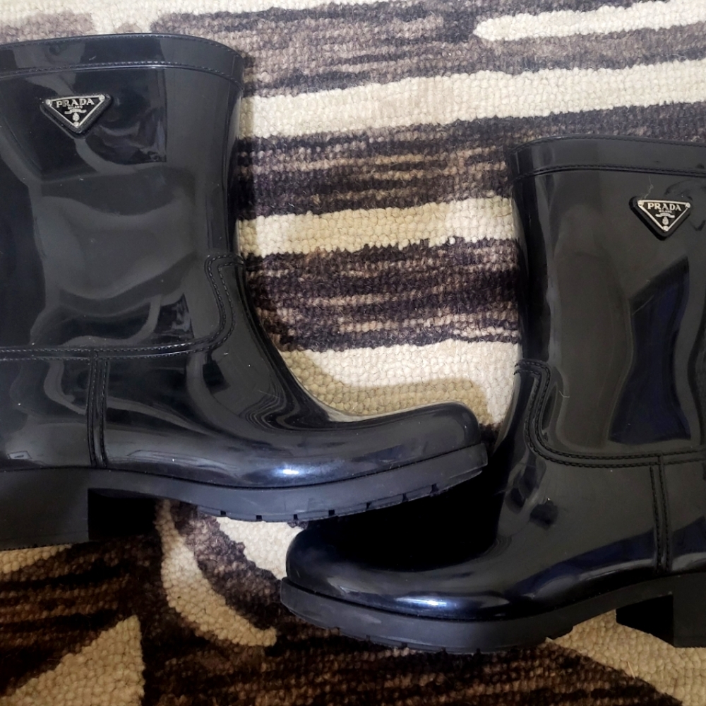 Prada Black Winter & Rain Boots